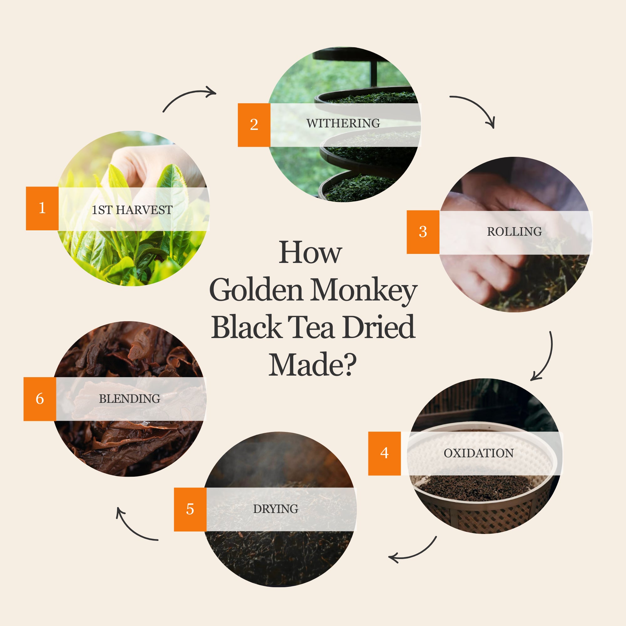 Golden Monkey Black Tea - 50g/1.8oz