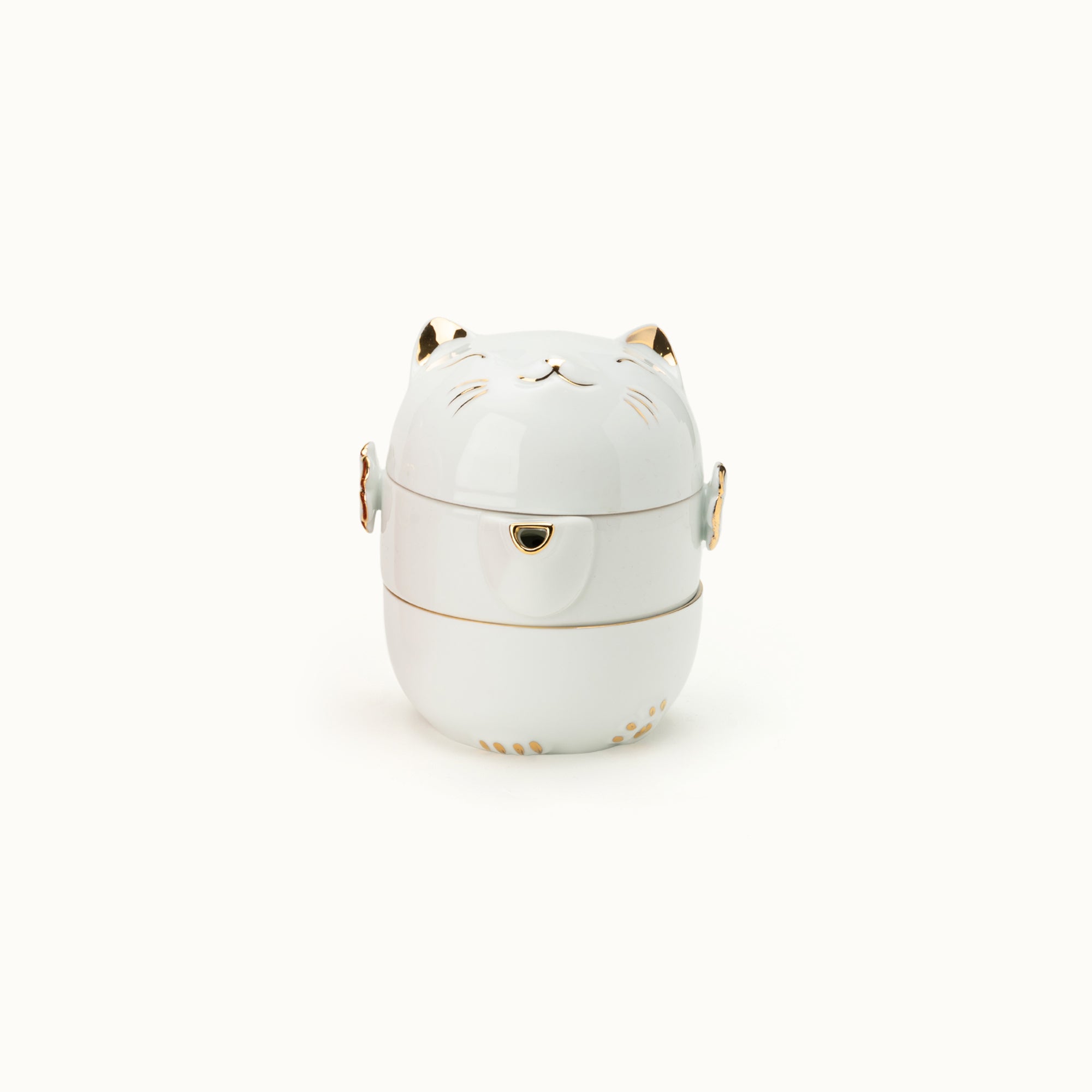 Fortune Cat Portable Tea Set with Travel Case