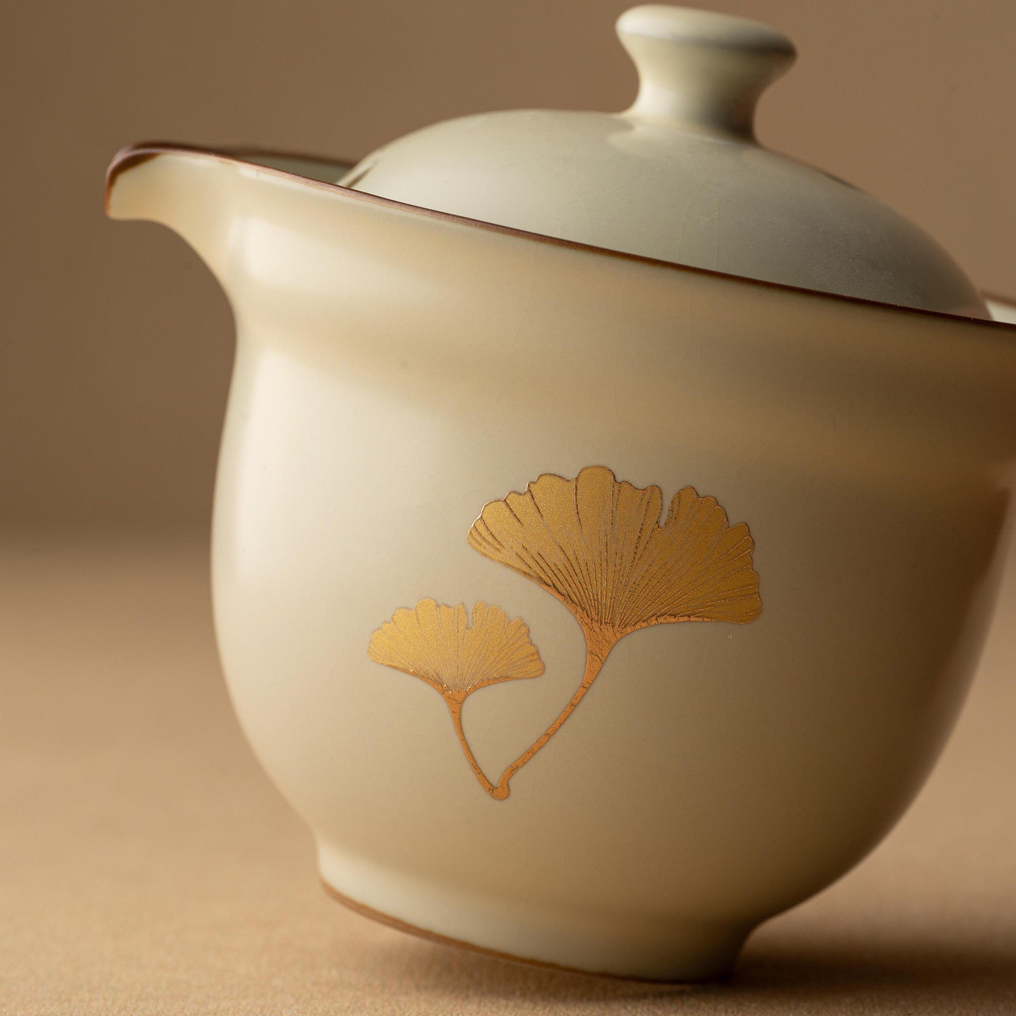 Portable Ceramic Gongfu Travel Tea Set | 1 Pot, 3 Cups & Travel Case