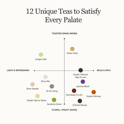 Living History Tea Gift Set | 6 Types, 12 Packs | 1.07 sqft. Tea Museum