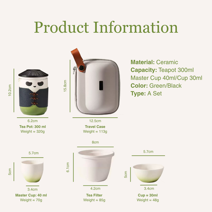 Kung Fu Panda Tea Set with Travel Case