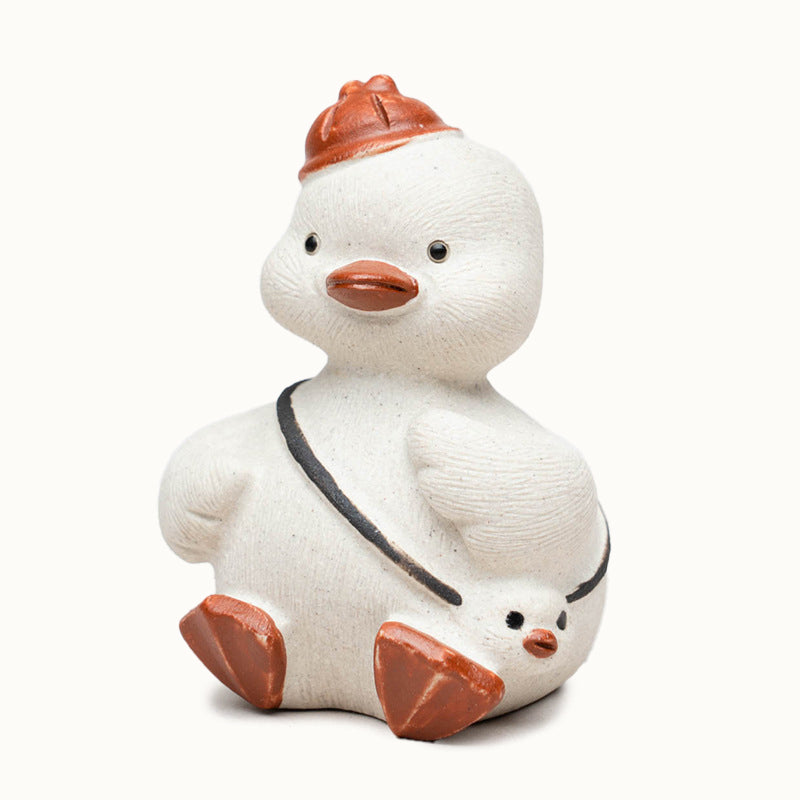 Duck Ornaments | Purple Clay Tea Pet