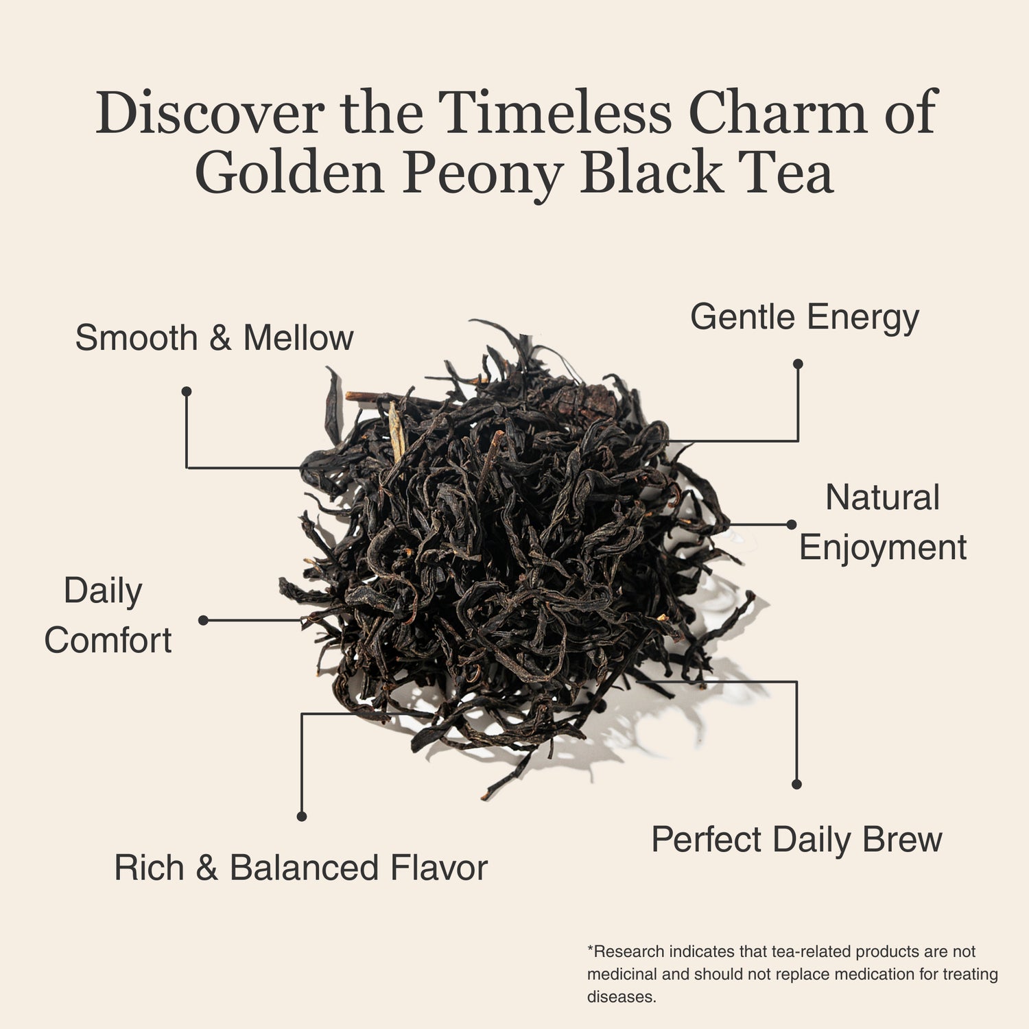 Golden Peony Black Tea – 50g/1.8oz