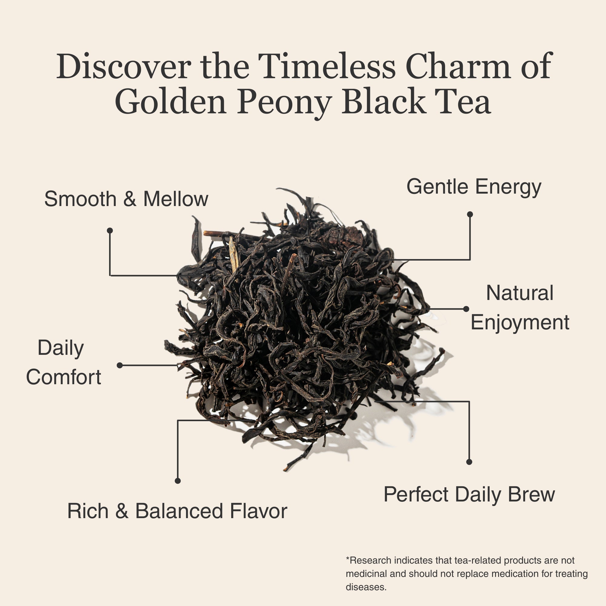 Golden Peony Black Tea – 50g/1.8oz