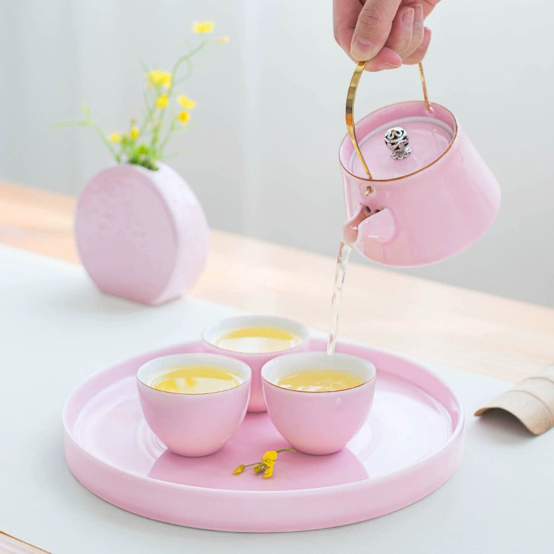 Pink Blossom Tea Set