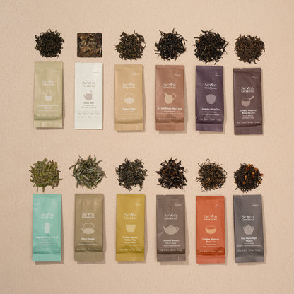 The Living History of Tea Gift Set | 6 Tea Types, 12 Packs