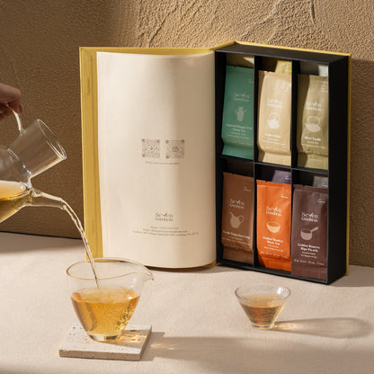 The Living History of Tea Gift Set | 6 Tea Types, 12 Packs