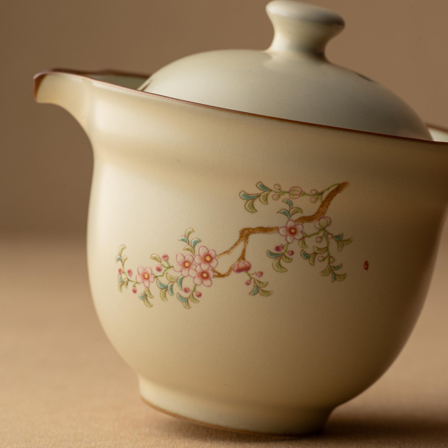 Portable Ceramic Gongfu Travel Tea Set | 1 Pot, 3 Cups &amp; Travel Case