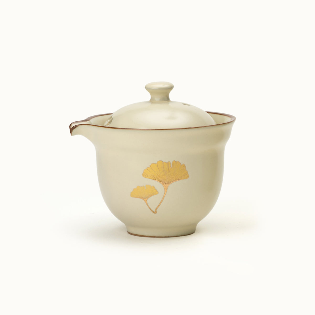 Portable Ceramic Gongfu Travel Tea Set | 1 Pot, 3 Cups & Travel