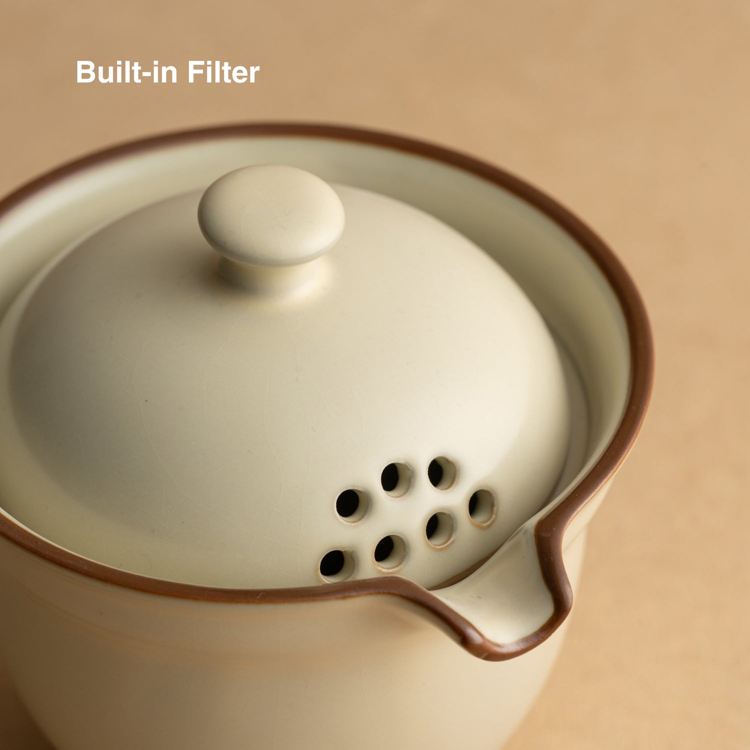 Portable Ceramic Gongfu Travel Tea Set | 1 Pot, 3 Cups &amp; Travel Case